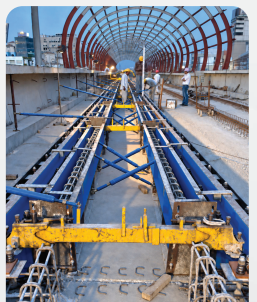 Gurgaon Metro rail track beam formwork